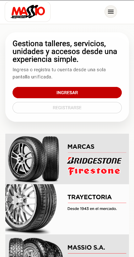 Pantalla de bienvenida