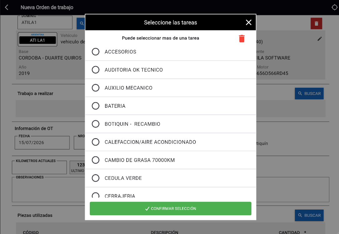 Elegir tarea